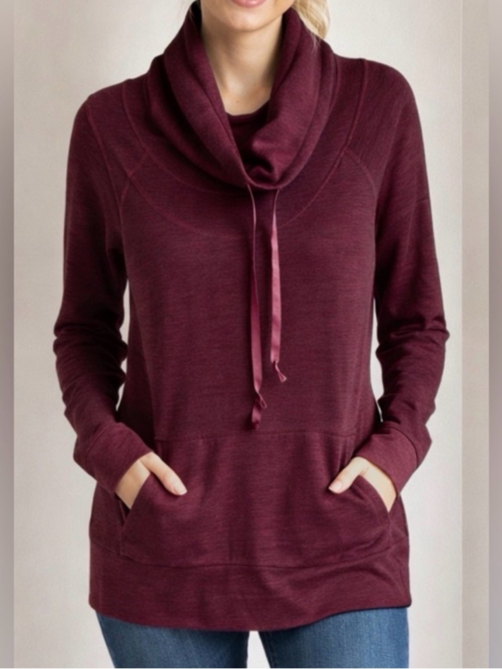 Kuhl Women's Maroon Cowl Neck Sweater Size Medium